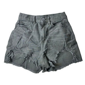 American Eagle Highest Rise Mom Short Distressed Denim Size 0